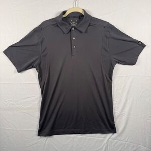 OGIO Men M Polo Shirt Gray Short Sleeve OG104 Performance Golf Techwear Gorpcore